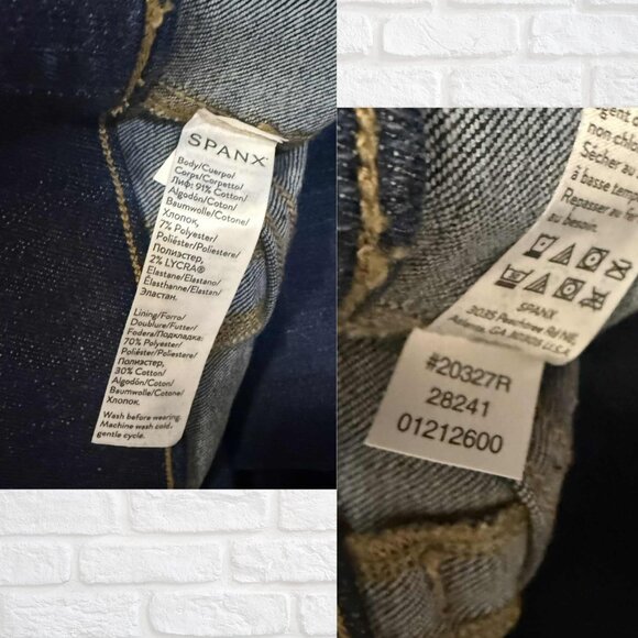 NWT Spanx EveryWear Flare Jeans 1X Midnight High Rise Tummy Control TummyTamer - Picture 8 of 8